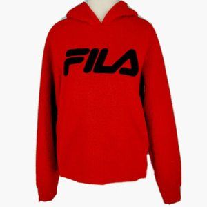 FILA Size Medium L Sweatshirt Red Long Sleeve